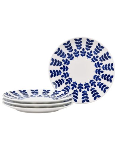 Noritake Sandefjord Set of 4 Coupe Salad Plates, 8.25"