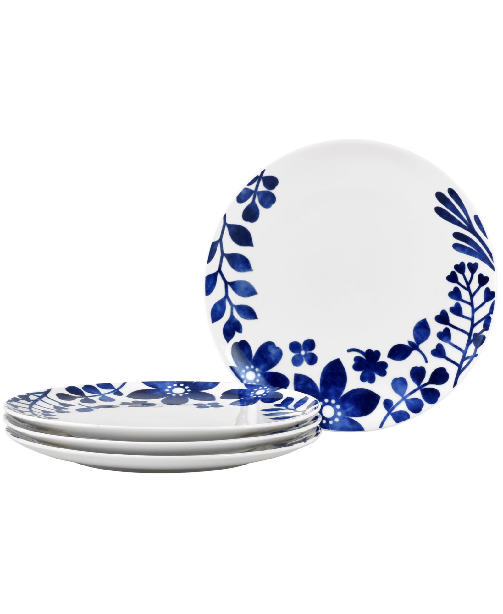 Noritake Sandefjord Set of 4 Coupe Dinner Plates, 11"