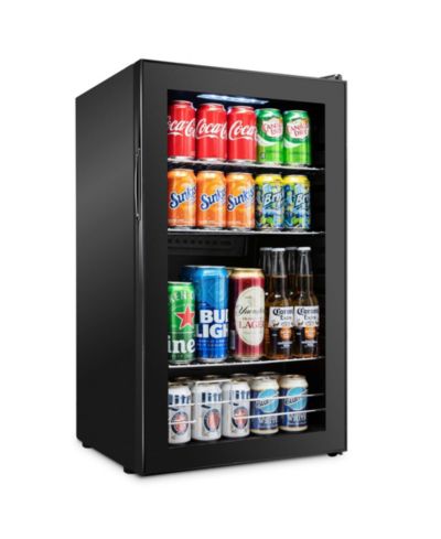 Ivation 126 Can Small Refrigerator and Mini Bar Beverage Cooler