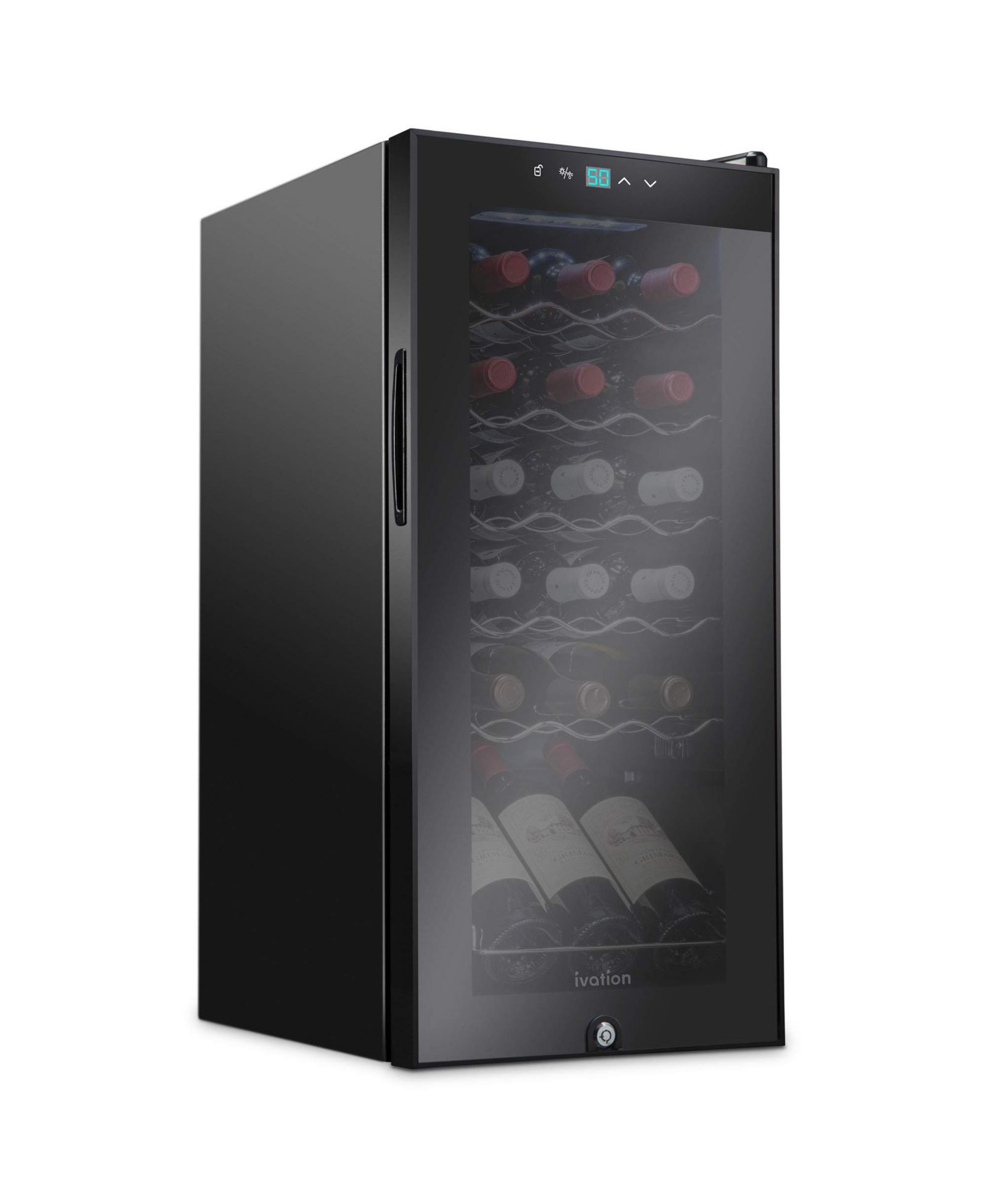 Ivation Freestanding Wine Refrigerator, 18 Bottle Wine Cooler