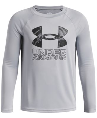 Мужская футболка Under Armour Boys' 6-20 Hybrid Printed Fill Long-Sleeve