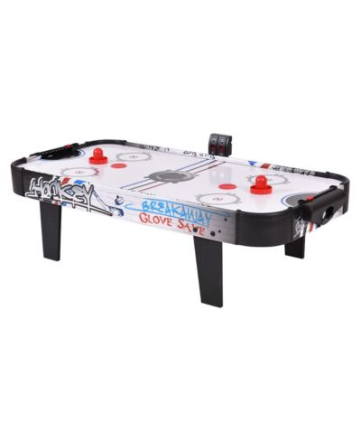 42''Air Powered Hockey Table Game Room Indoor Sport Electronic