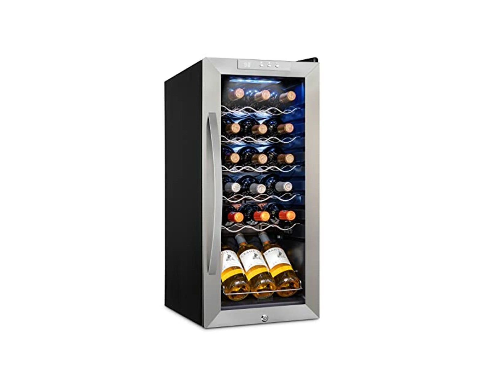 Schmecke Freestanding Wine Refrigerator, 18 Bottle Wine Cooler