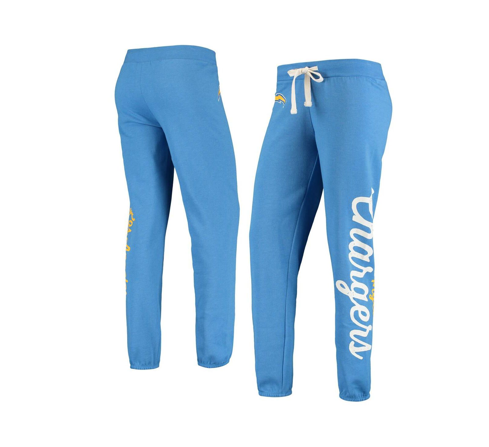 Женские тренировочные брюки G-III 4Her by Carl Banks Powder Blue Los Angeles Chargers Scrimmage Pants