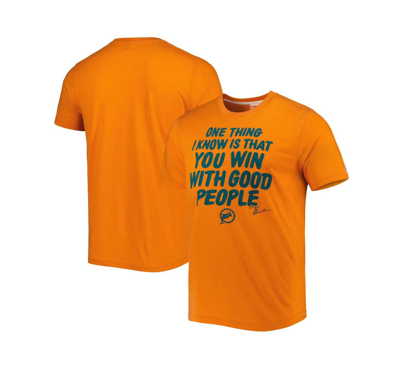 Мужская футболка Homage Orange Miami Dolphins Hyper Local Tri-Blend