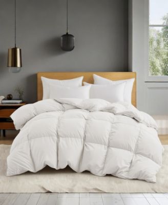 Unikome Extra Warmth White Goose Feather and Fiber Comforter, Twin