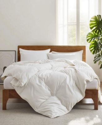 UNIKOME Ultra Lightweight Goose Down Feather Fiber Comforter, Twin