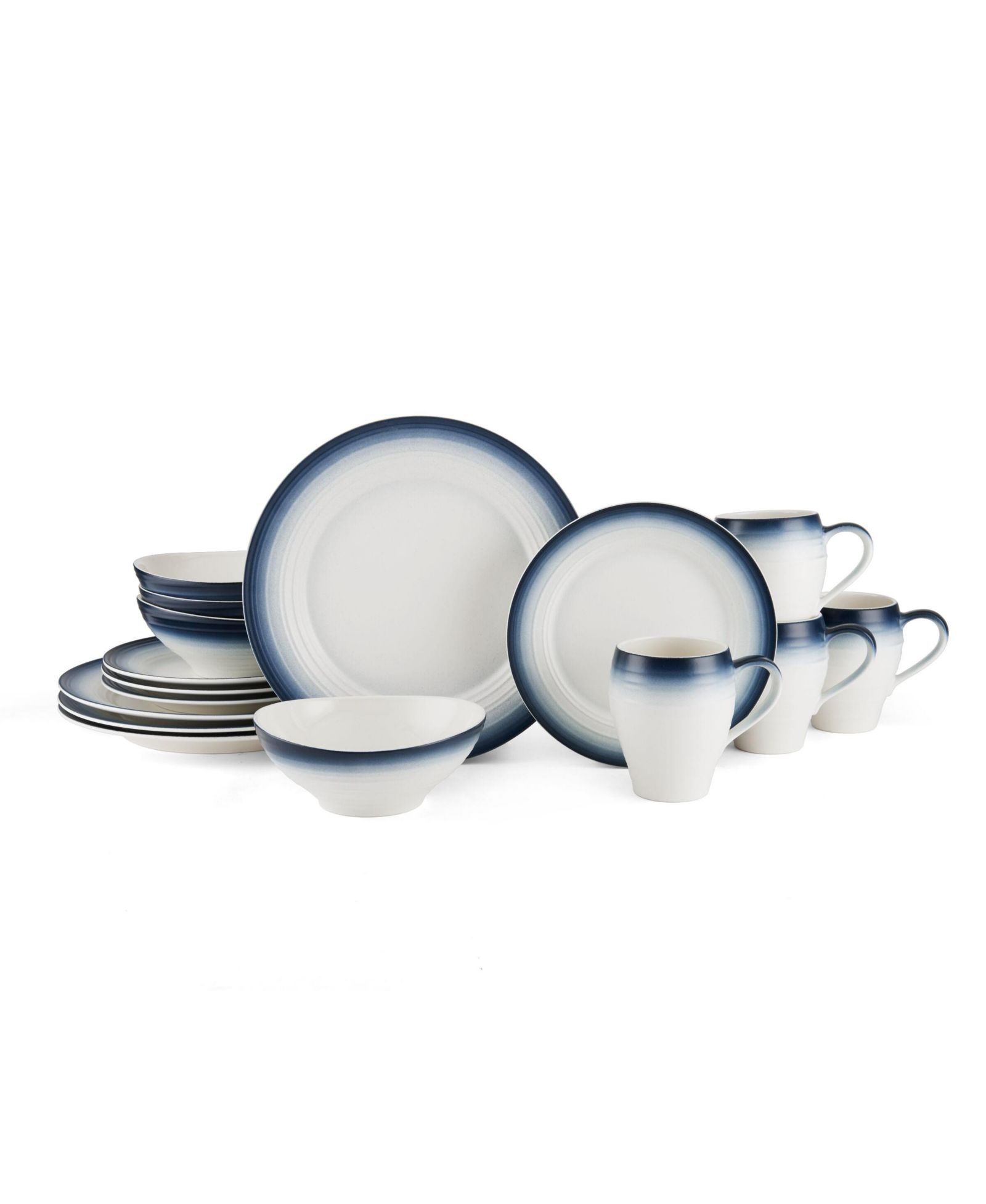 Mikasa Swirl 16 Pc. Dinnerware Set, Service for 4