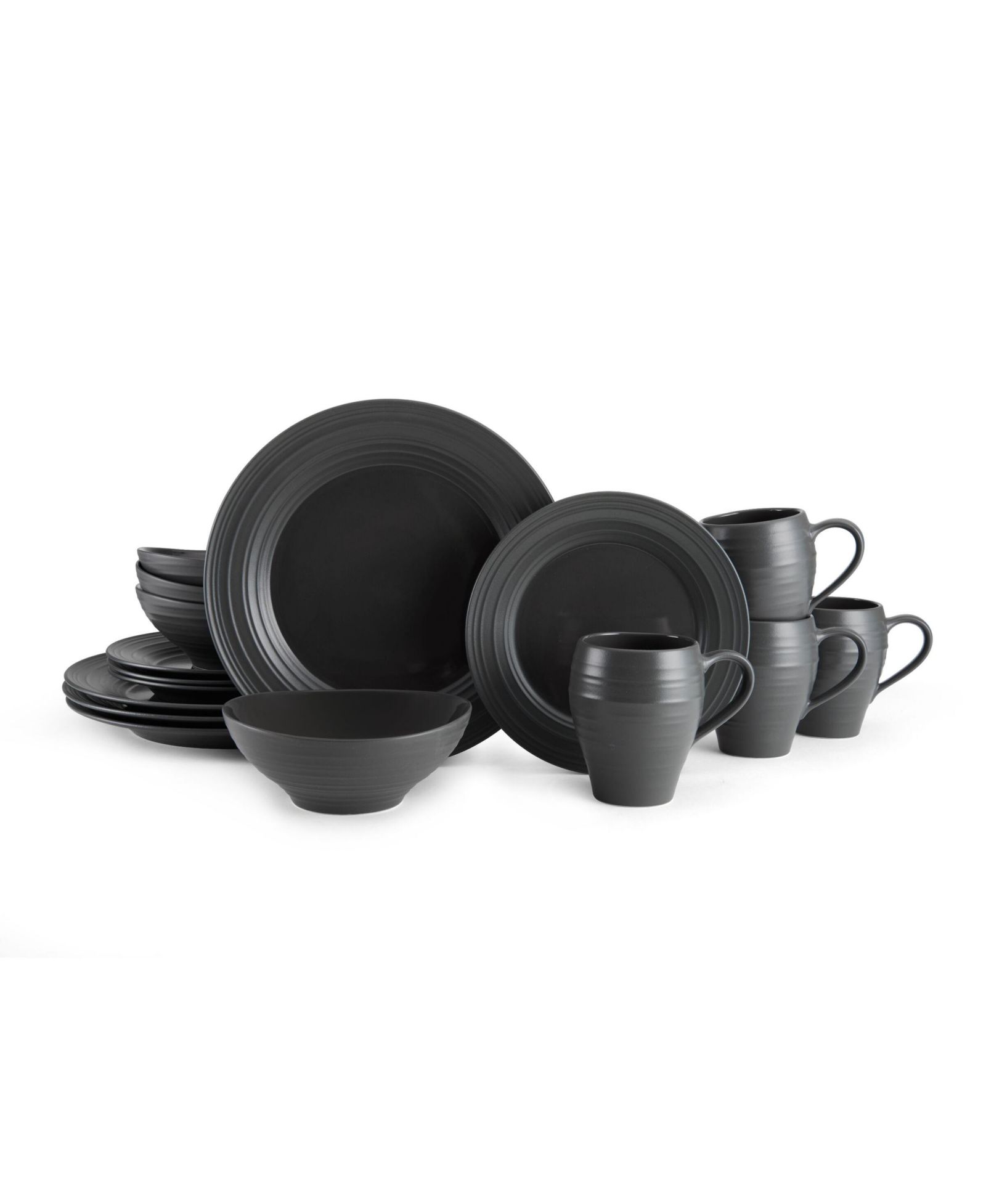 Mikasa Swirl 16 Pc. Dinnerware Set, Service for 4