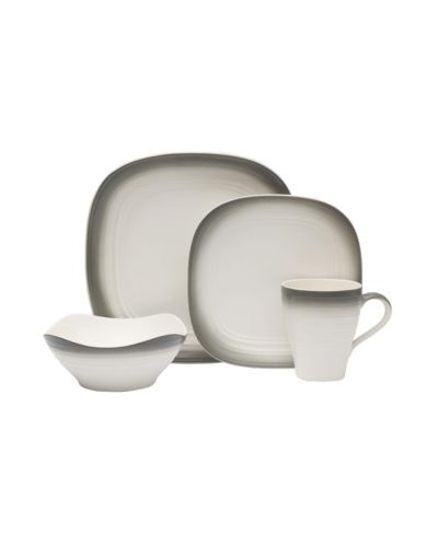 Набор столовой посуды Mikasa Swirl Graphite, 16 шт., на 4 персоны