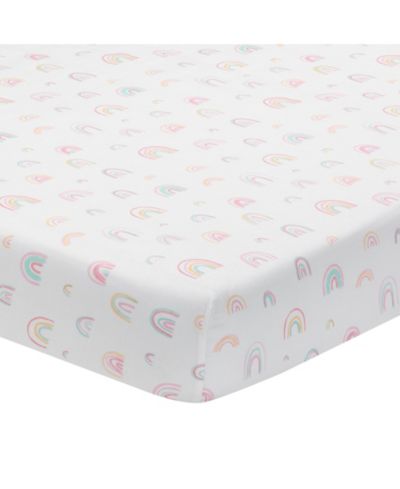 Детская наматрацель Lambs & Ivy Watercolor Pastel Rainbow 100% Cotton Baby Fitted Crib Sheet