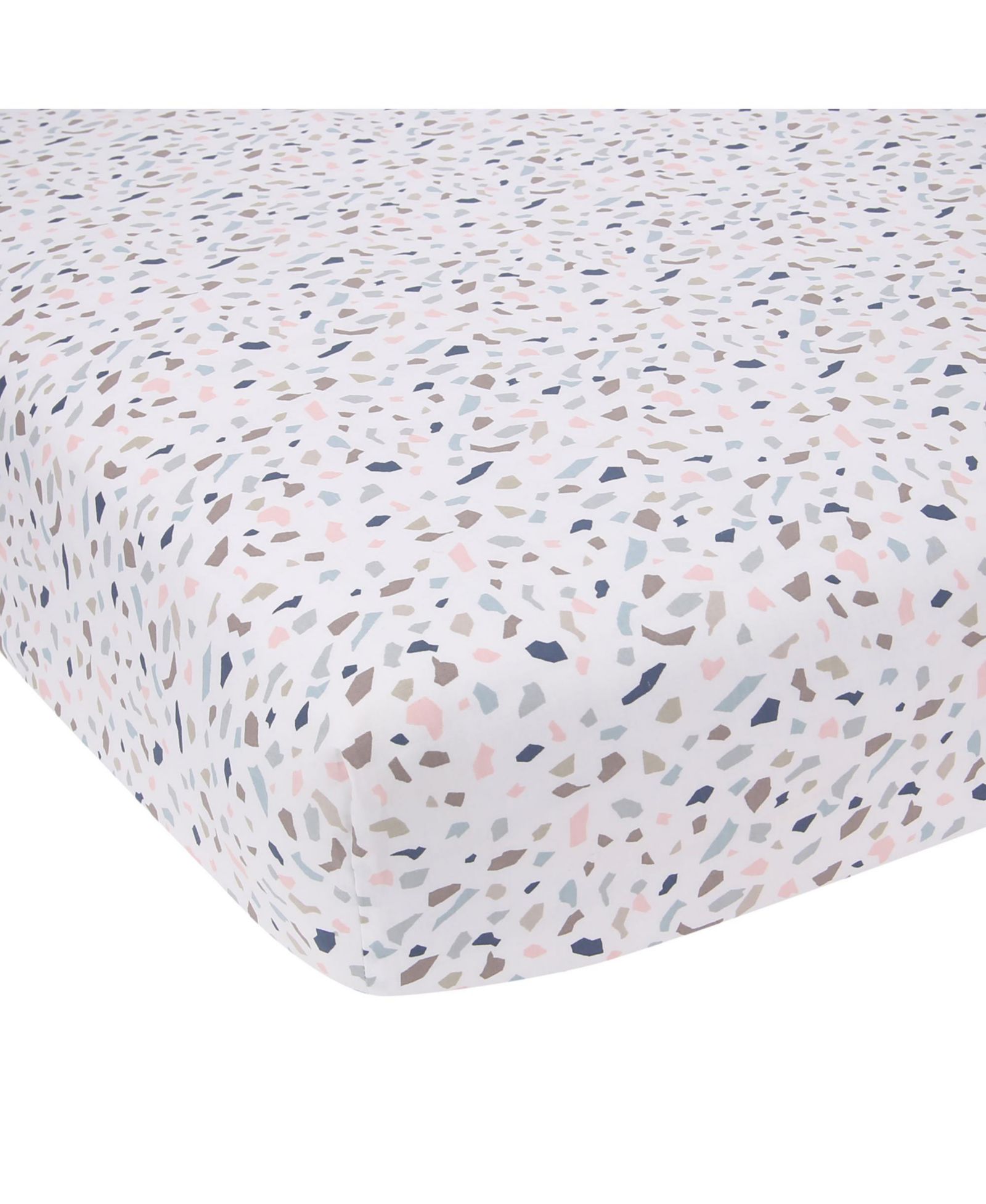 Lambs & Ivy Lambs and Ivy Signature Terrazzo Abstract Organic Cotton Fitted Crib Sheet