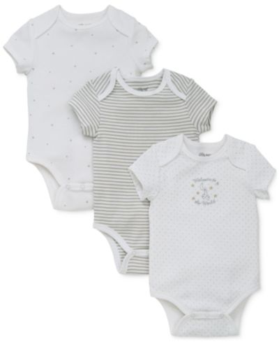 Little Me Baby Boys or Baby Girls Welcome To The World Bodysuits, Pack of 3