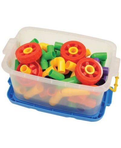 Joyn Toys Tubes and Wheels 72-Piece Building Set, Ages 3+
