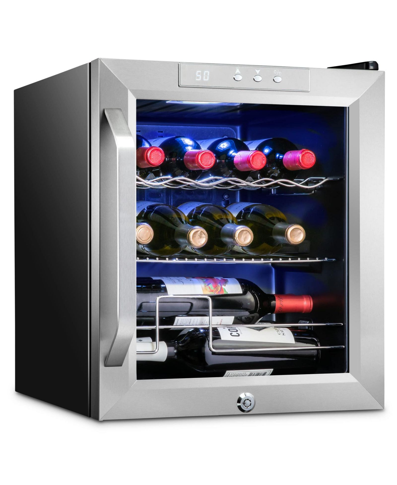Ivation  12 Bottle Wine Cooler Freestanding Wine Refrigerator