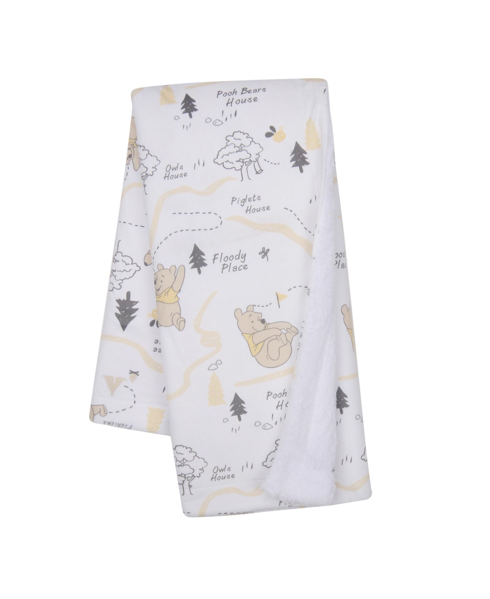 Lambs & Ivy Детское одеяло Disney Baby Pooh and the Hundred Acre Woods White