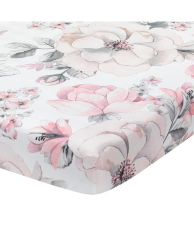 Детская хлопковая наволочка Lambs & Ivy Signature Botanical Watercolor Floral, White