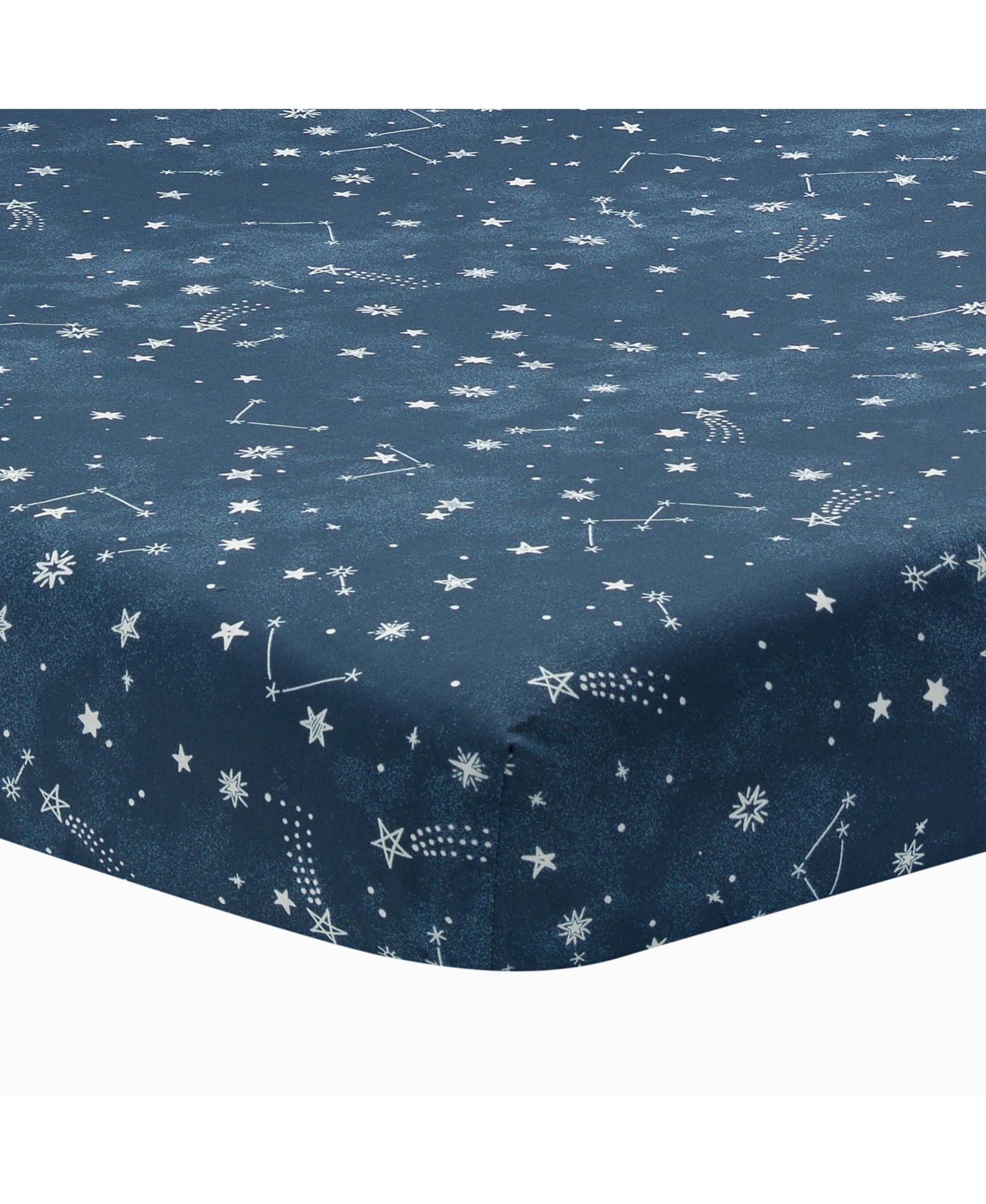Простыня в кроватку Lambs & Ivy Sky Rocket Blue
