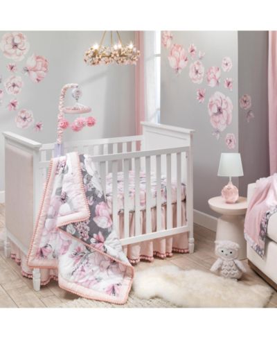 Детский набор постельного белья Lambs & Ivy Signature Botanical Baby Watercolor Floral, 4-Piece