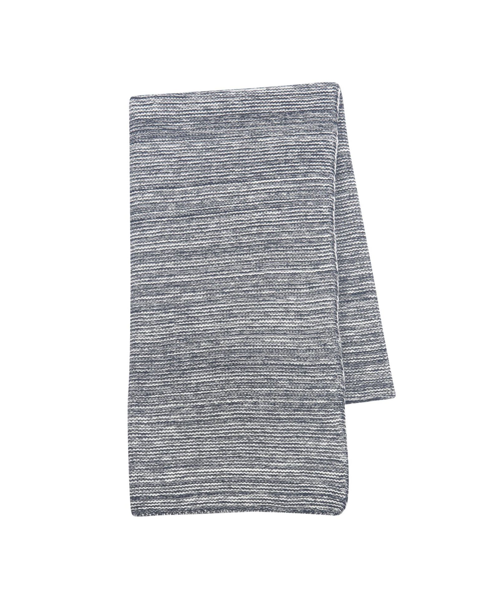 Детское вязаное одеяло Lambs & Ivy Signature Blue/White 100% Cotton Marl Textured