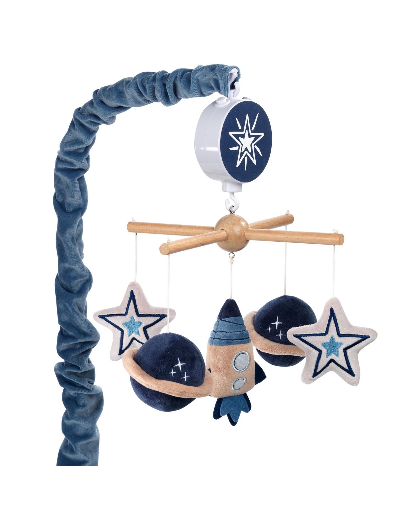 Lambs & Ivy Sky Rocket Orbiting Musical Crib Mobile