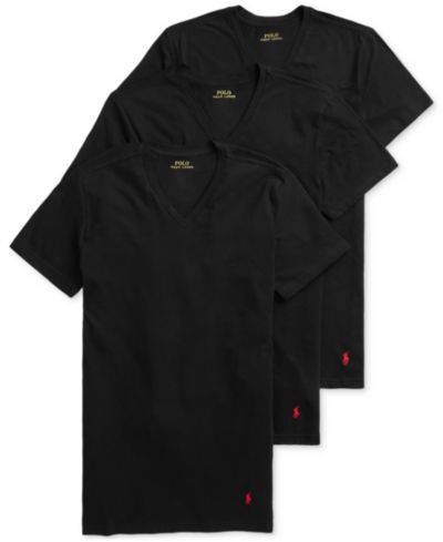 Мужские футболки Polo Ralph Lauren Slim Fit V-Neck, 3 шт.