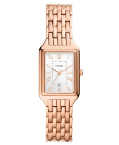 Женские часы Fossil Raquel Three-Hand Date Rose Gold-Tone Stainless Steel Bracelet, 23mm