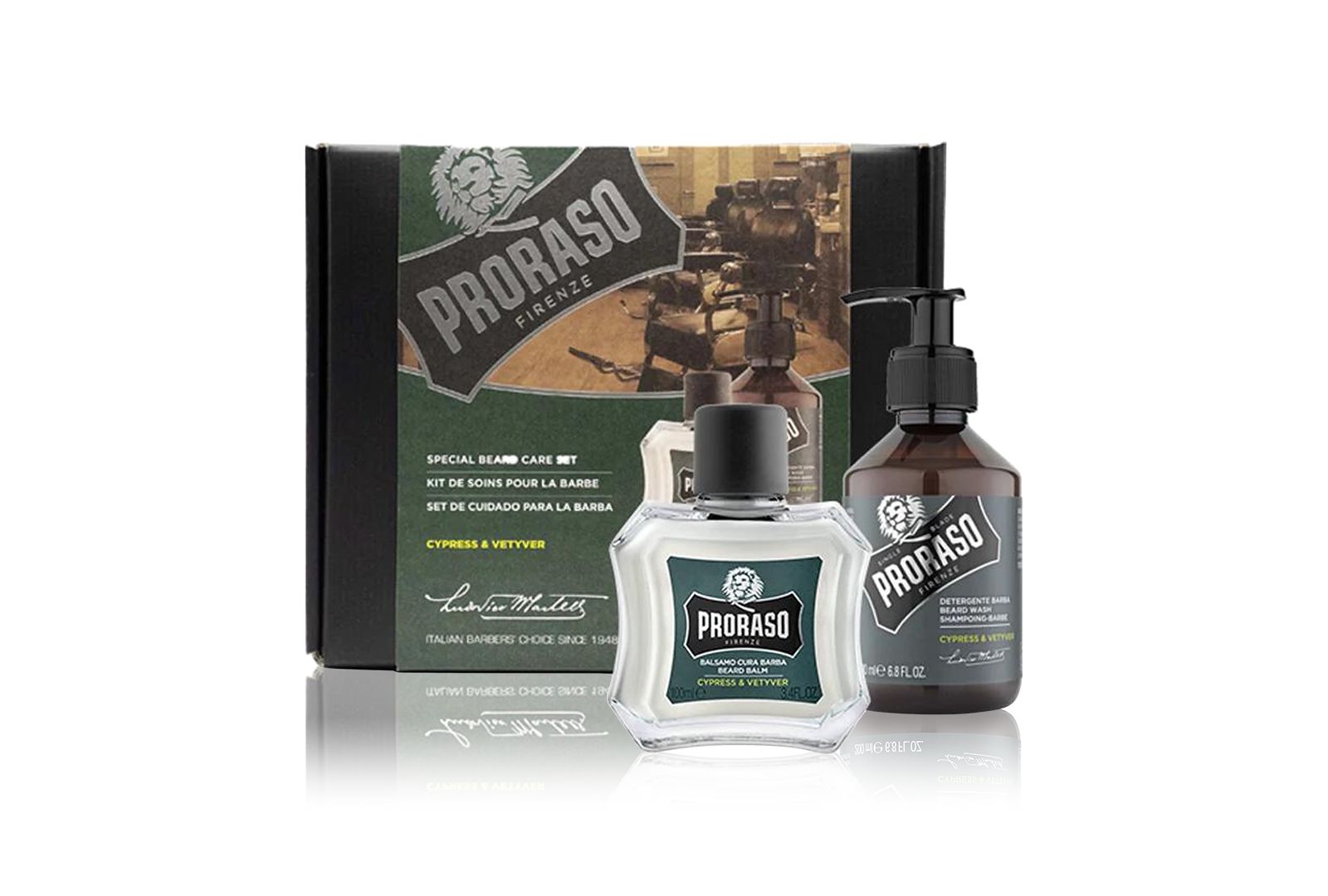 Proraso 2-Pc. Beard Care Set For New Or Short Beards - Cypress & Vetyver Scent