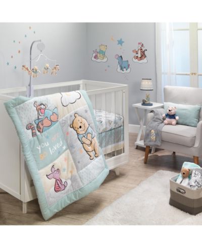 Lambs & Ivy Lambs and Ivy Disney Baby Winnie the Pooh Hugs 3-Piece Nursery Crib Bedding Set