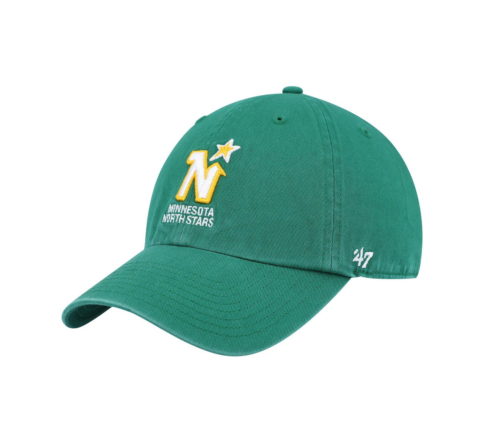 Men's '47 Brand Kelly Green Minnesota North Stars Clean Up Adjustable Hat