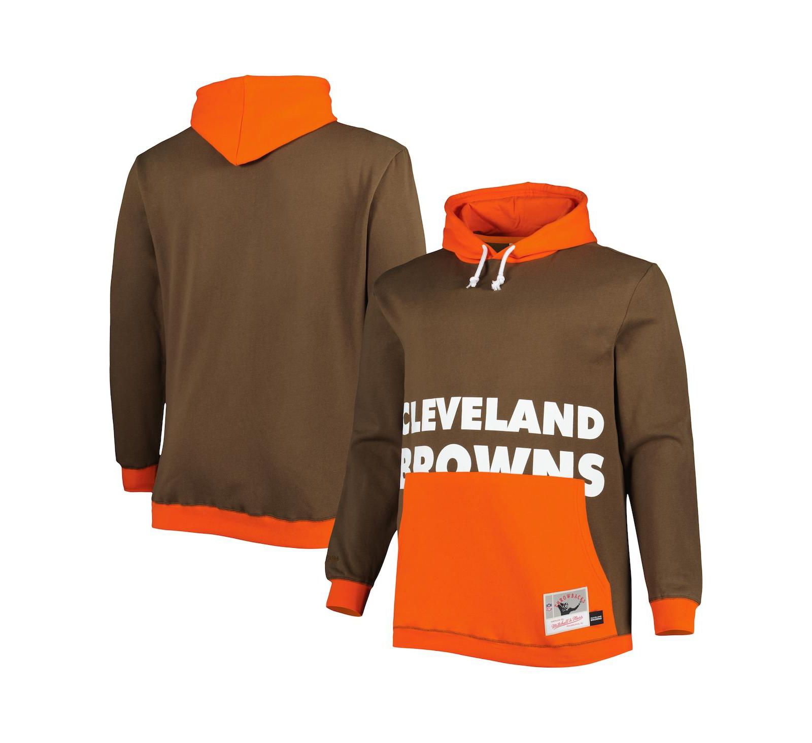 Мужское худи Mitchell & Ness Cleveland Browns Big Face