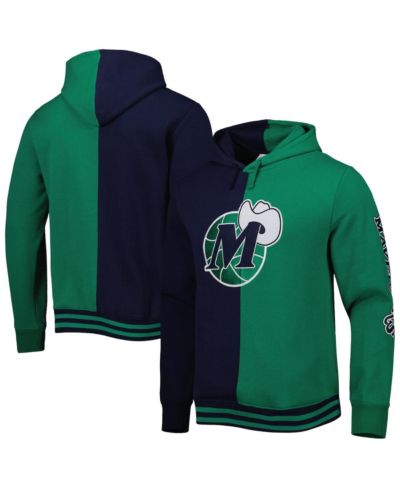 Мужское худи Mitchell & Ness Dallas Mavericks Hardwood Classics Split Navy, Green