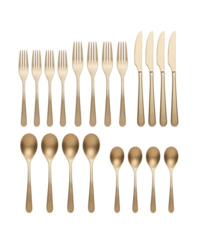 Набор столовых приборов Oneida Kenbrook Champagne Tumbled, 20 Piece, Service For 4