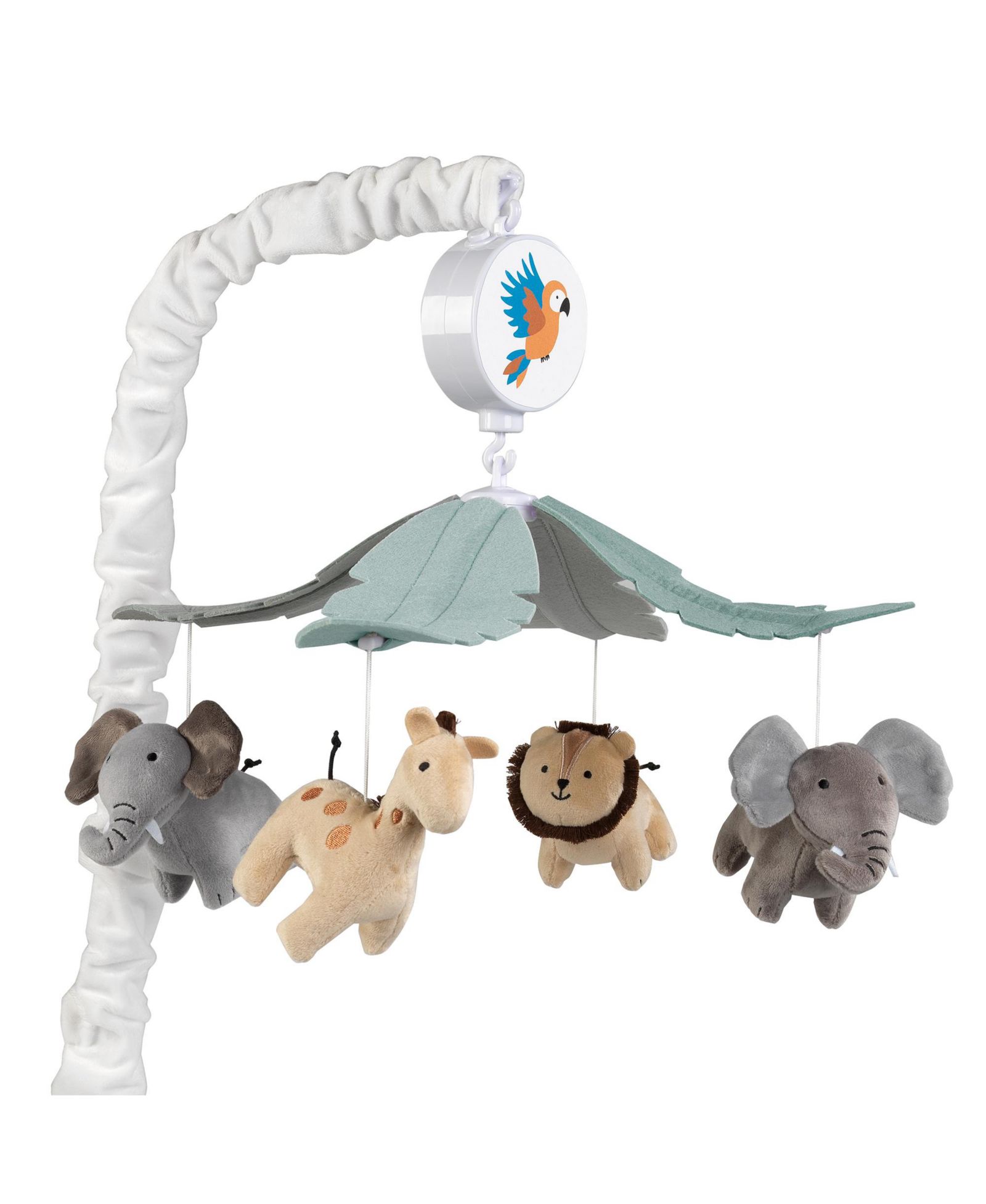 Музыкальная мобильная люлька Lambs & Ivy Baby Jungle Friends Musical Crib Mobile