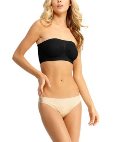 Женский бесшовный бюстгальтер-топ MeMoi Strapless Seamless Bandeau Bra Shaper