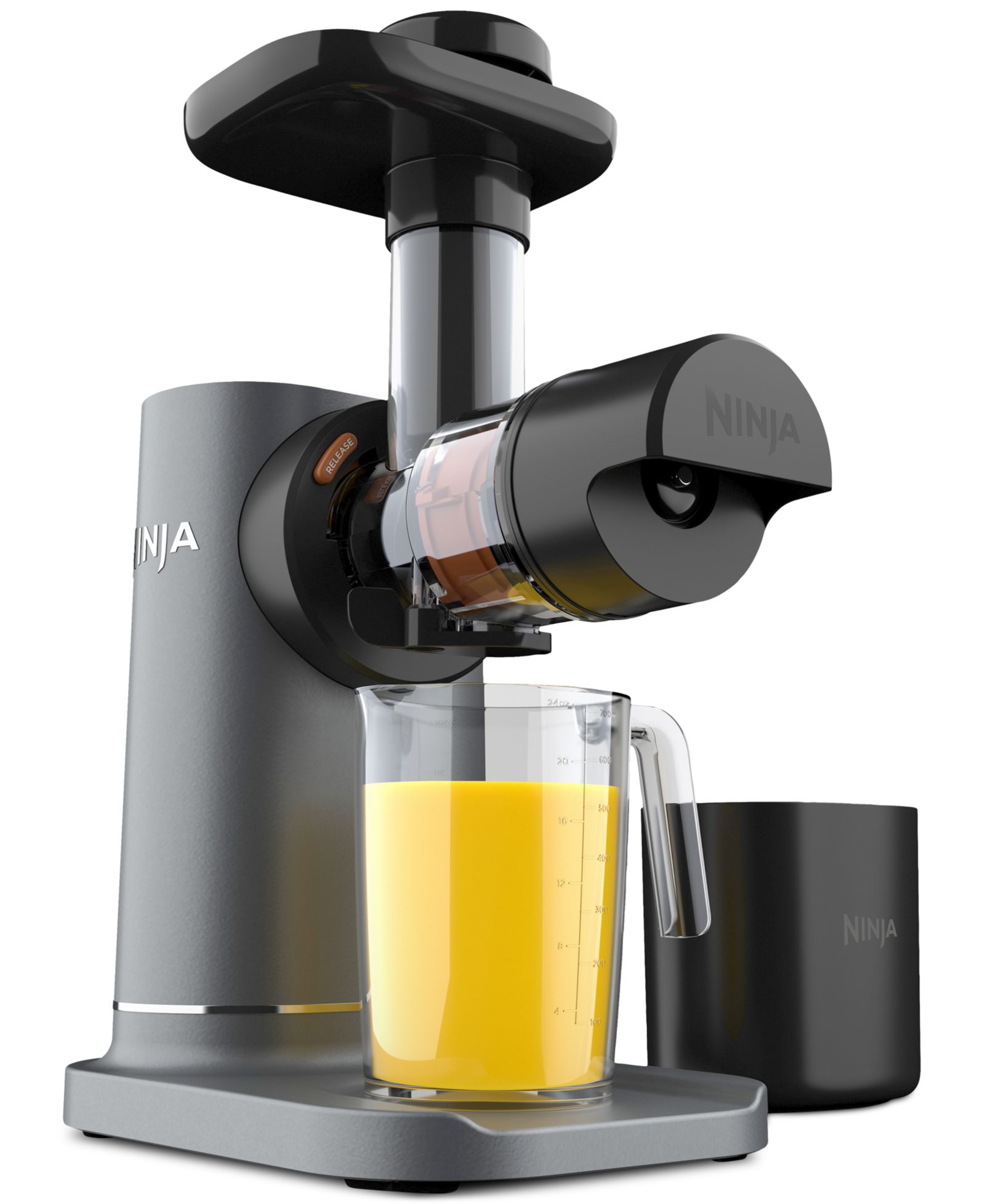 Ninja NeverClog Cold Press Juicer, Powerful Slow Juicer, Total Pulp Control, Easy to Clean, Compact - JC151