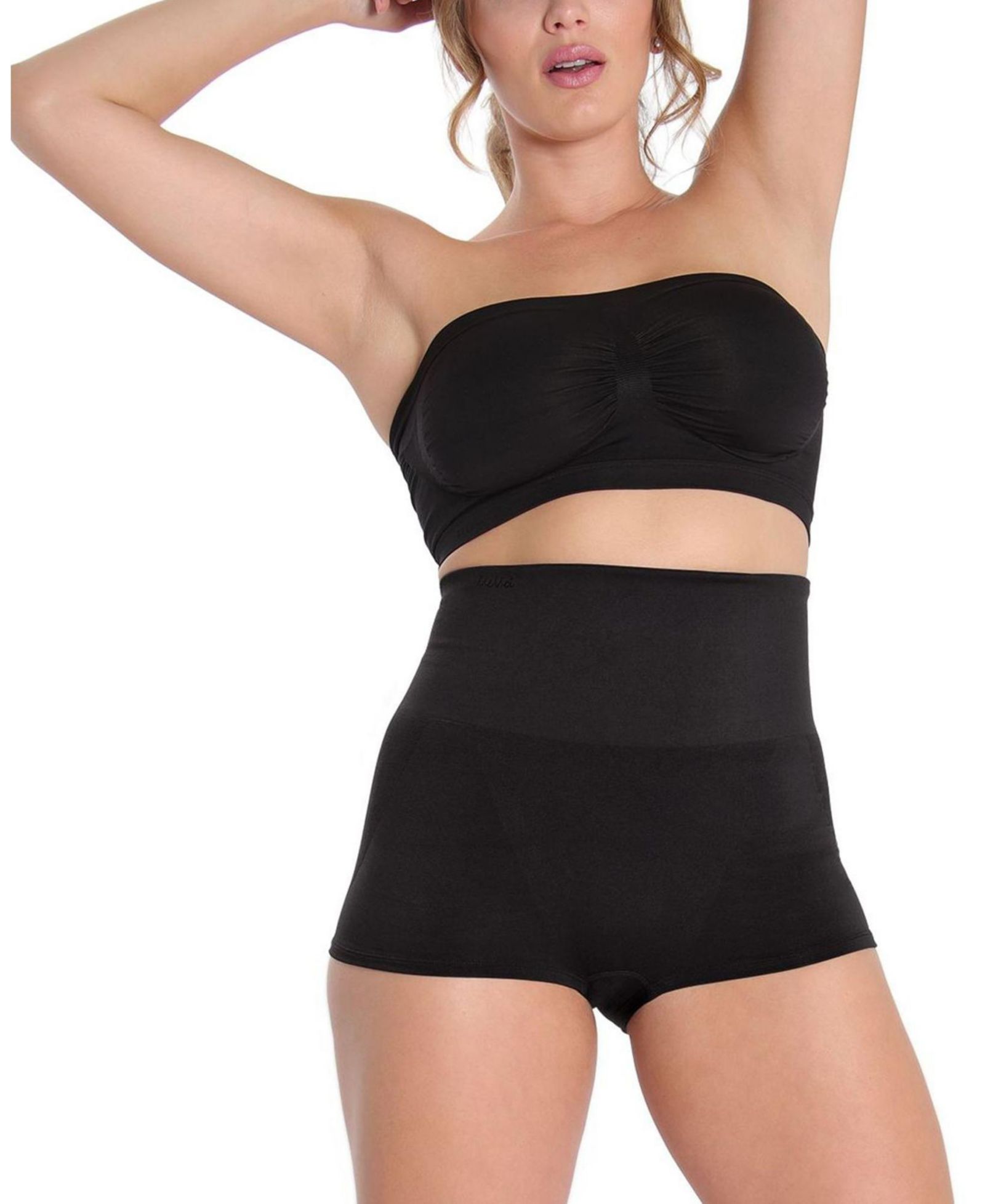 MeMoi Plus Size Бесшовные утягивающие шорты с высокой посадкой
