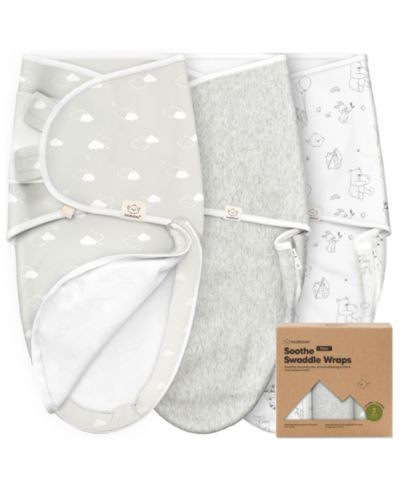 Набор из 3 пеленок KeaBabies Soothe Zippy для новорожденных
