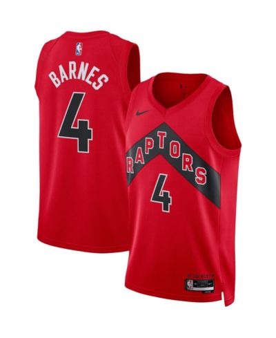 Мужской и женский джерси Nike Scottie Barnes Red Toronto Raptors Swingman - Icon Edition