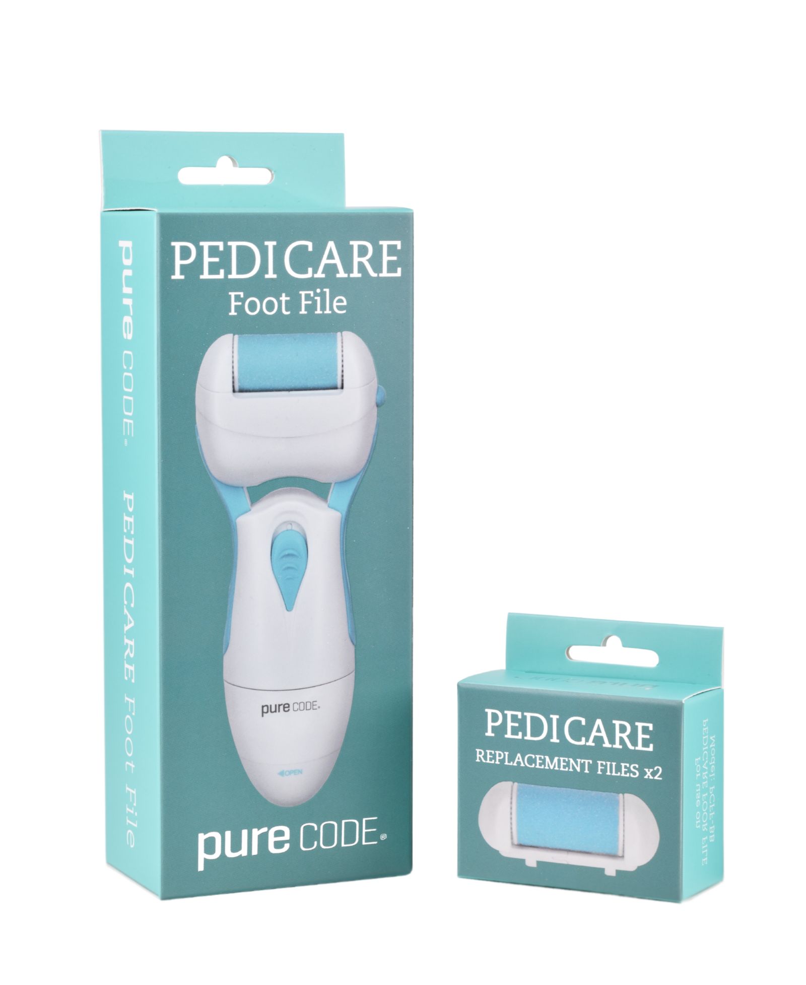 Пемза для ног PURECODE Pedicare с 2 сменными насадками, 2 шт.