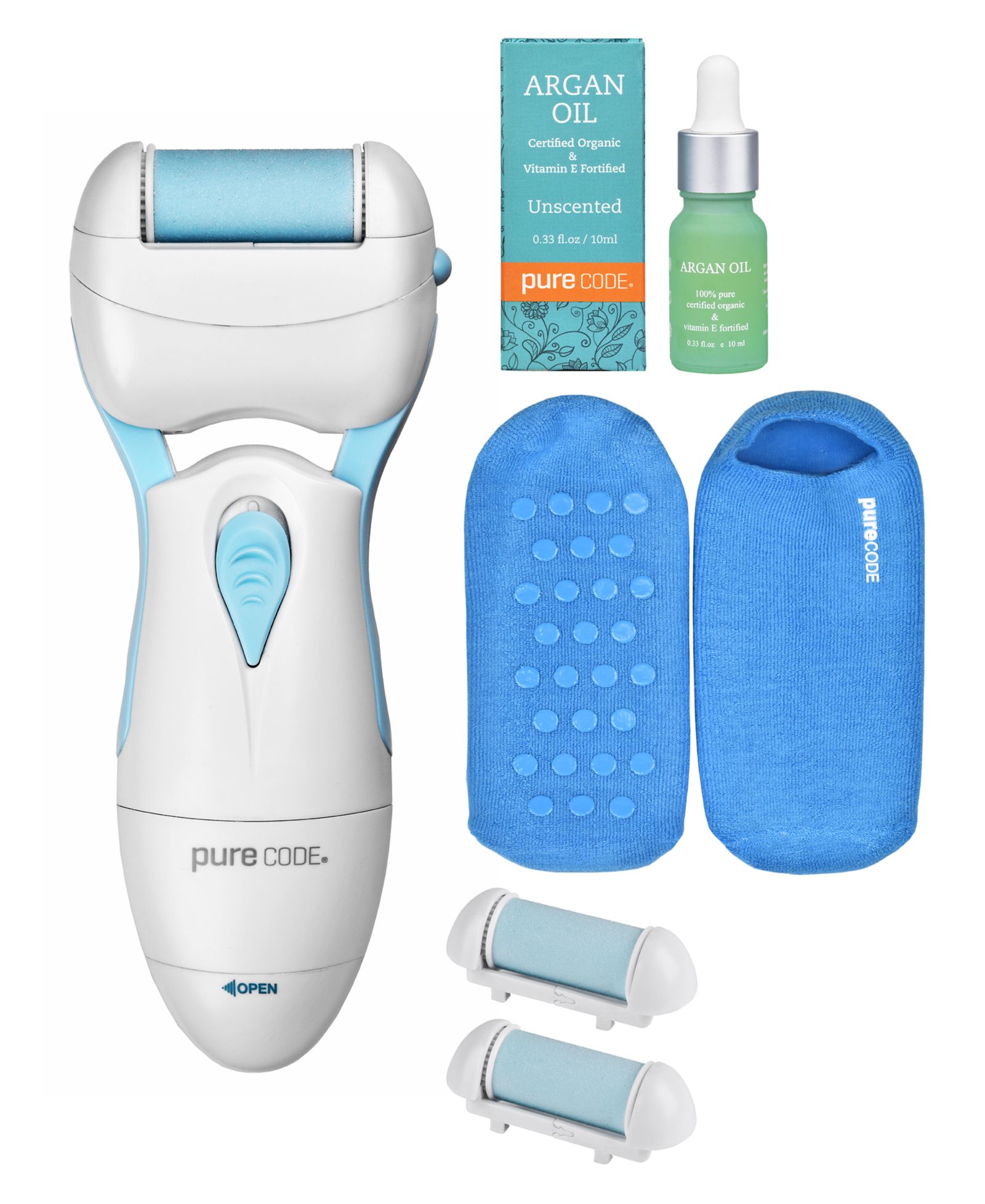 Набор PURECODE 3 Step Pedicare с маслом арганы Unscented, 4 Piece