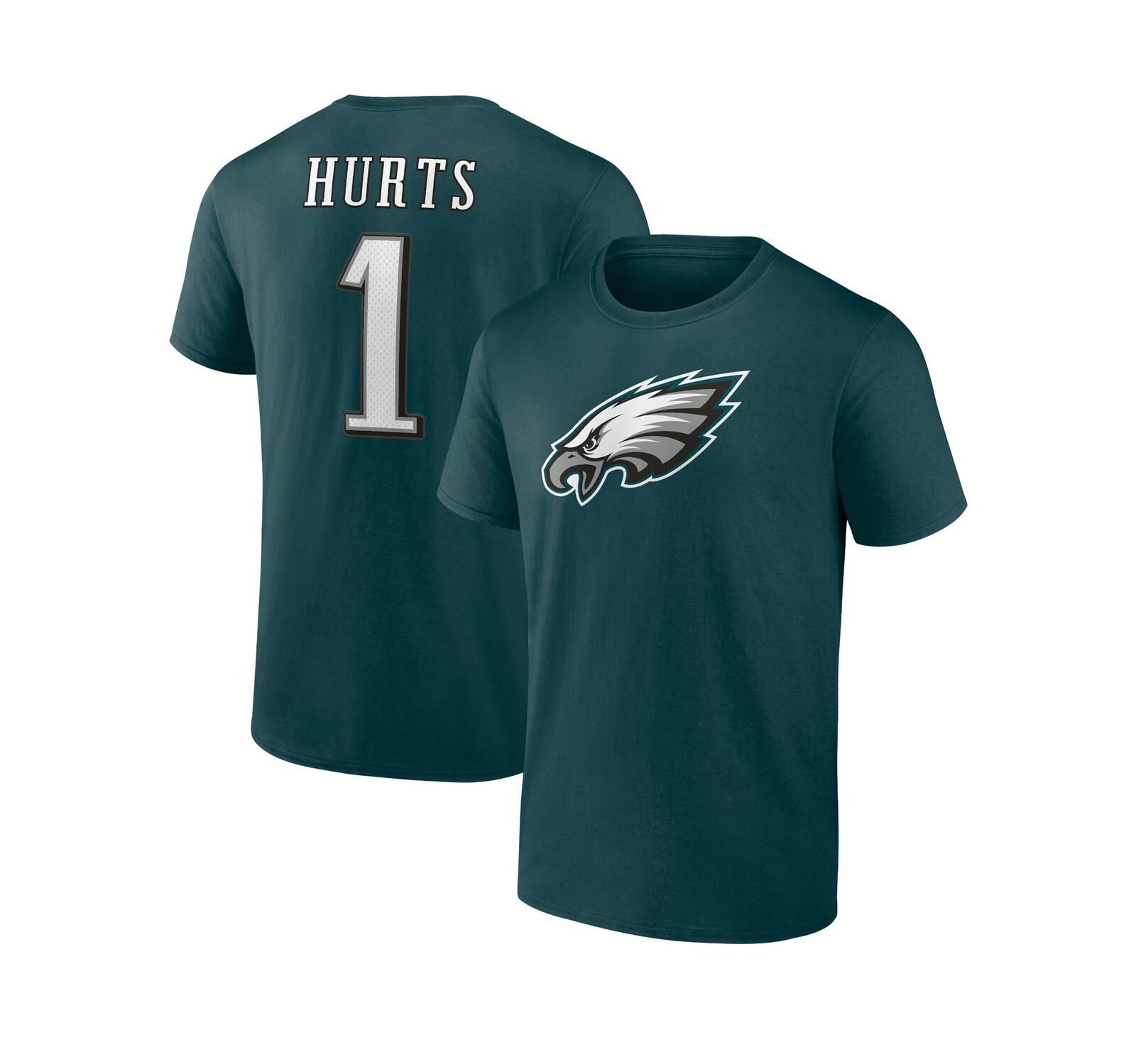 Men's Fanatics Jalen Hurts Midnight Green Philadelphia Eagles Player Icon T-shirt