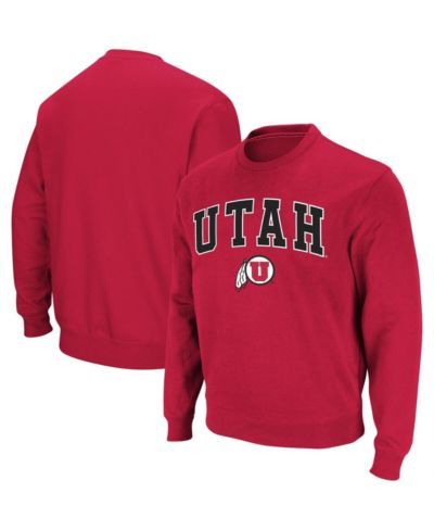 Мужской свитшот Colosseum Utah Utes Arch and Logo Crew Neck
