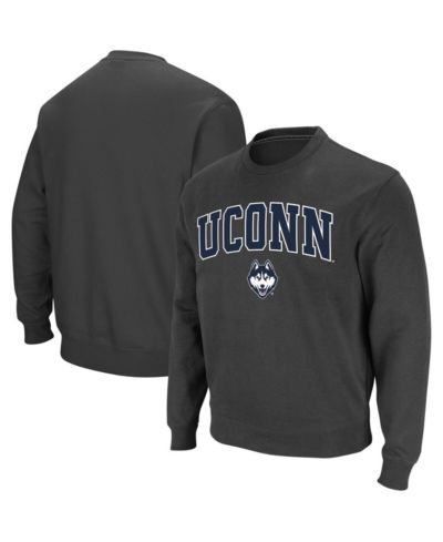 Мужской свитшот Colosseum UConn Huskies Arch and Logo Crew Neck