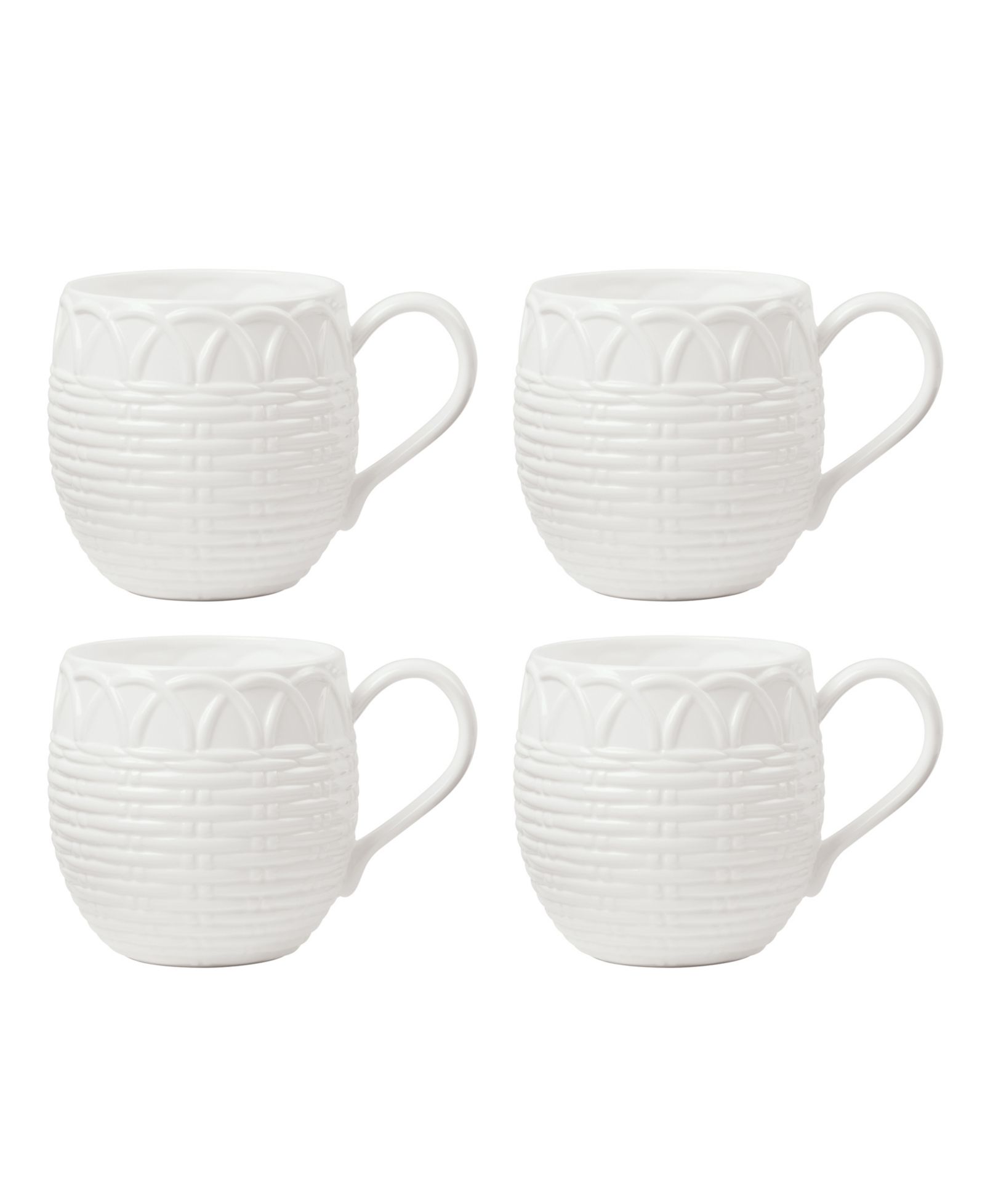 Lenox Wicker Creek Mugs, Set Of 4