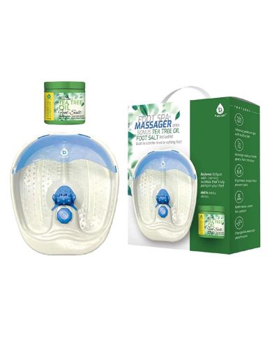 Pursonic Foot Spa Massager with Tea Tree Oil Foot Salt Scrub (Warming Function)