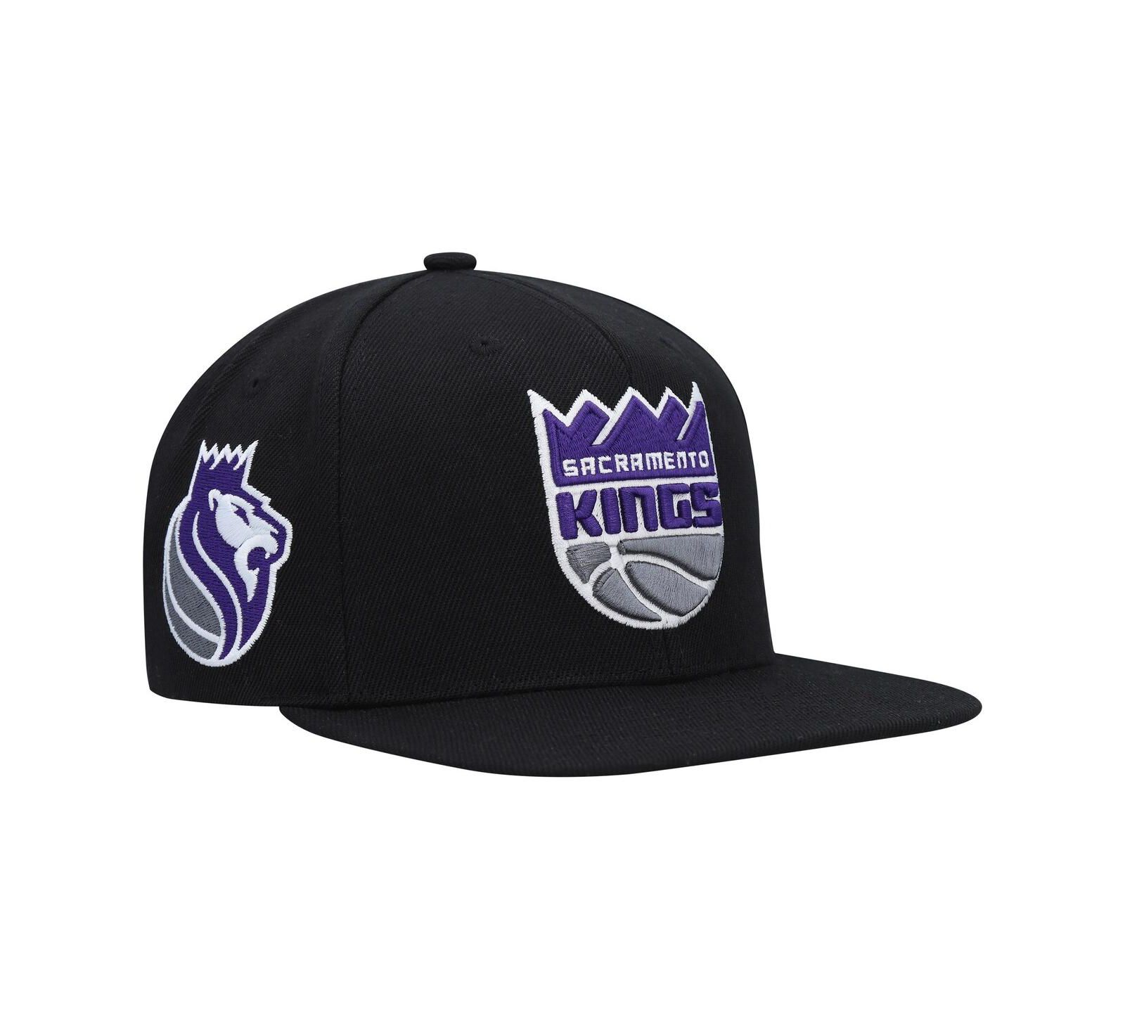 Мужская кепка-снэпбэк Mitchell & Ness Black Sacramento Kings Side Core 2.0