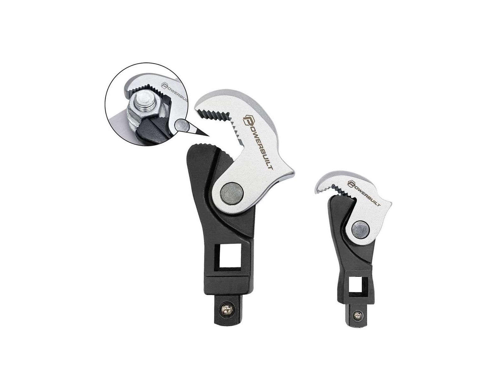 Набор разводных ключей Powerbuilt 2 Piece Spring-Loaded Adjustable Crowfoot Wrench Set