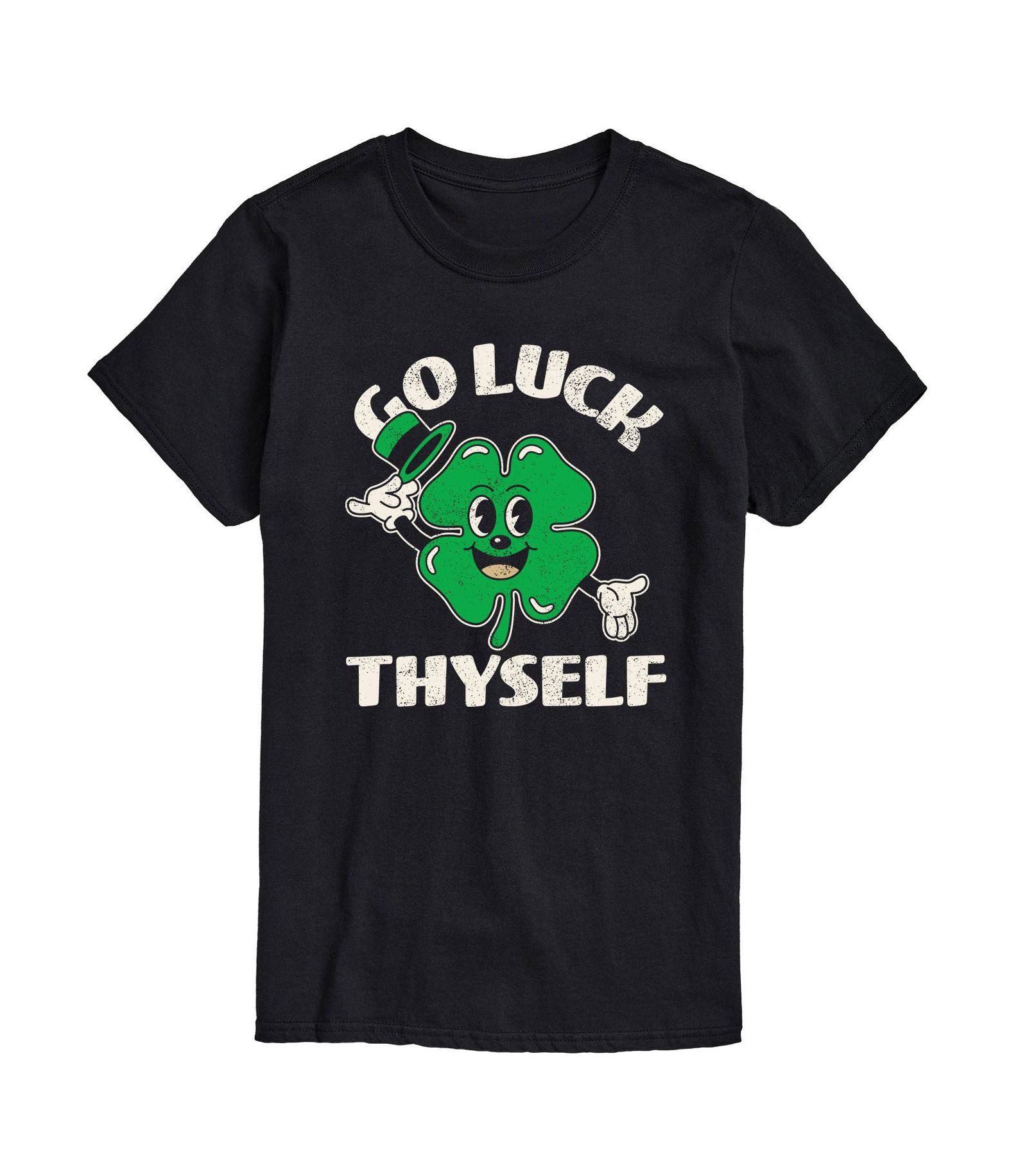 AIRWAVES Men's Go Luck Thyself Graphic T-shirt