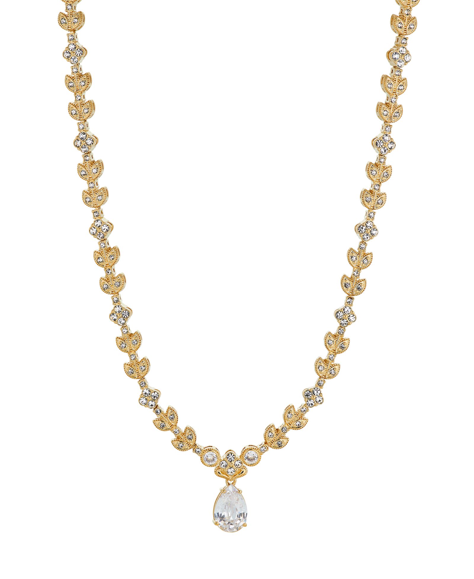 Колье Eliot Danori Cubic Zirconia Pave Leaf